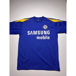 Chelsea FC Soccer Jersey Mens L Blue Lampard 8 Samsung Mobile Premier League Kit